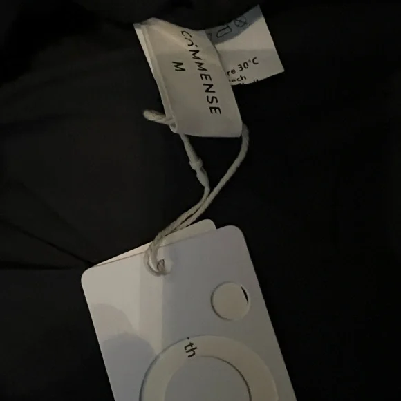 COMMENSE Linen Blends Basic Pockets Tube Long Dress. Size Medium. Black. - Picture 4 of 10